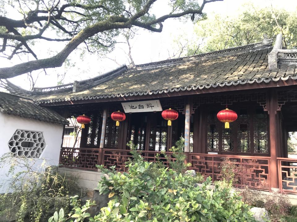 大寒节气的醉白池