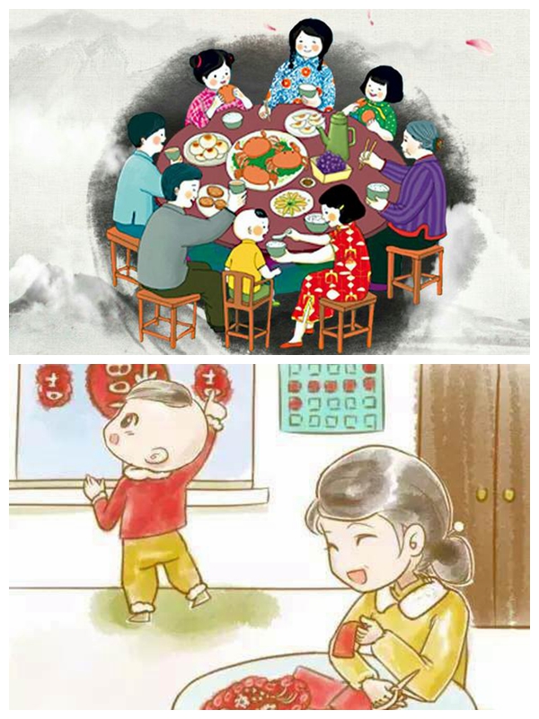小时候过年
