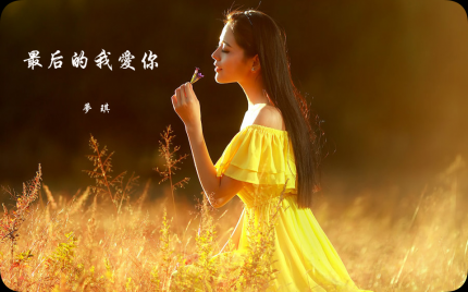 《最后的我爱你》梦琪【焱鑫磊原创】