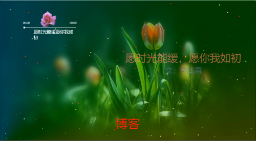 同步朗读愿时光能缓，愿你我如初