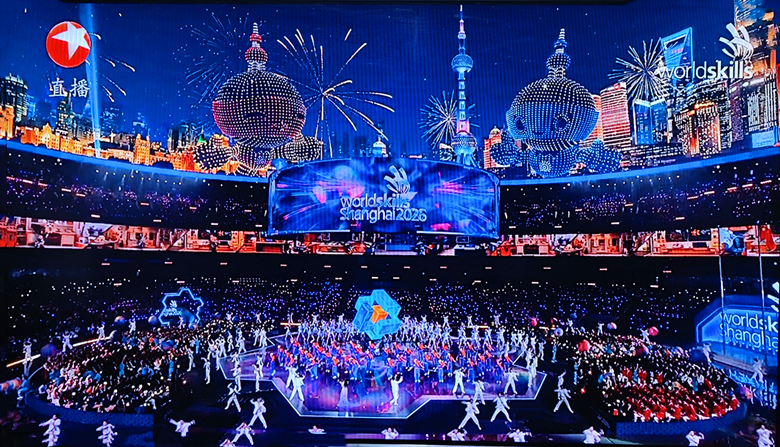盛赞第48届世界技能大赛开幕式